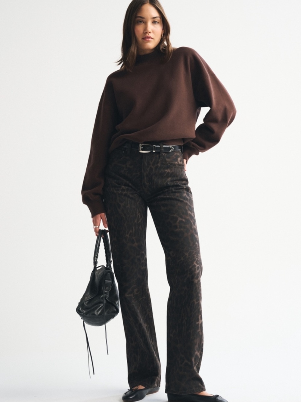 sunday mockneck crew sweatshirt - Picture 3 of 12